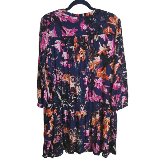 Anthropologie Maeve Caravane Tunic Dress Drop Waist Pockets Size L - Picture 3 of 12